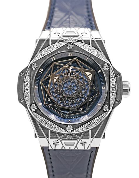 hublot big bang one click sang bleu ceramic|Hublot sang bleu.